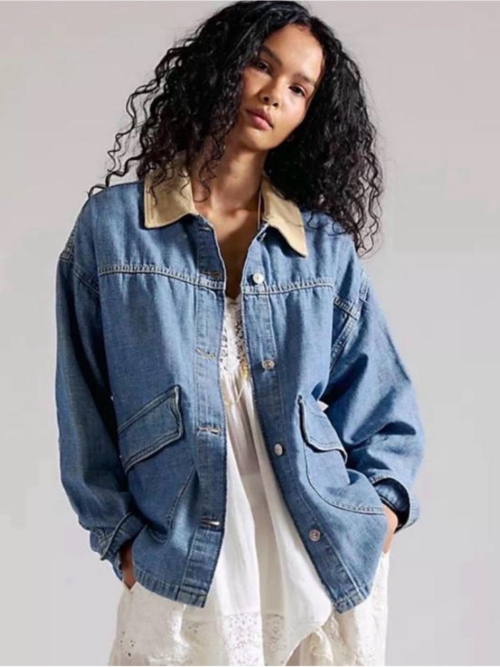 We The Free Lemon Denim Jacket / Chore Jacket Small